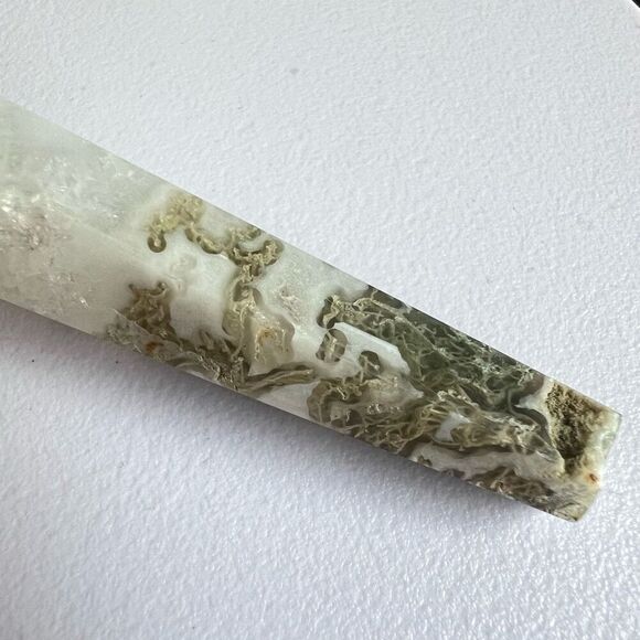 Moss Agate Crystal‎ Meditation Wand (#7) - Picture 5 of 10